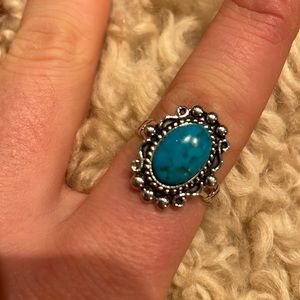 Vintage turquoise statement ring